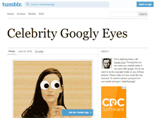 Tablet Screenshot of celebritygoogly.com